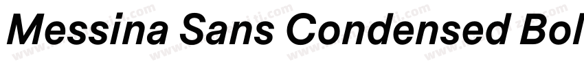 Messina Sans Condensed Bold字体转换